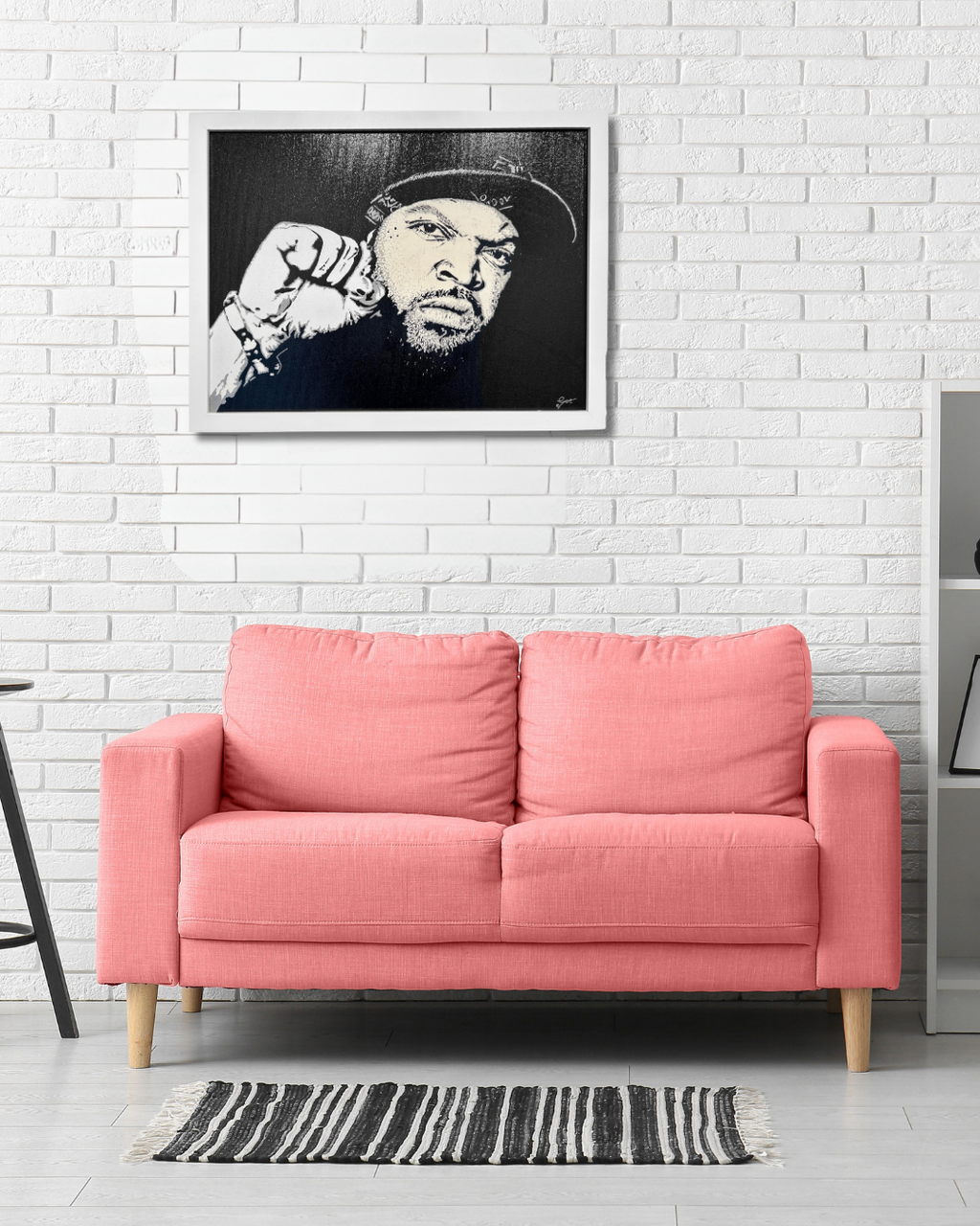 Ice Cube | Original Canvas (16" x 12")