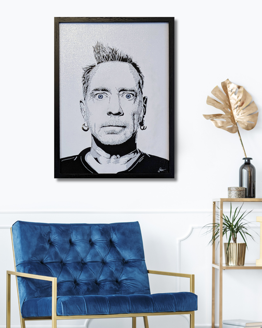 Johnny Rotten (Sex Pistols) Original Canvas (12" x 16")