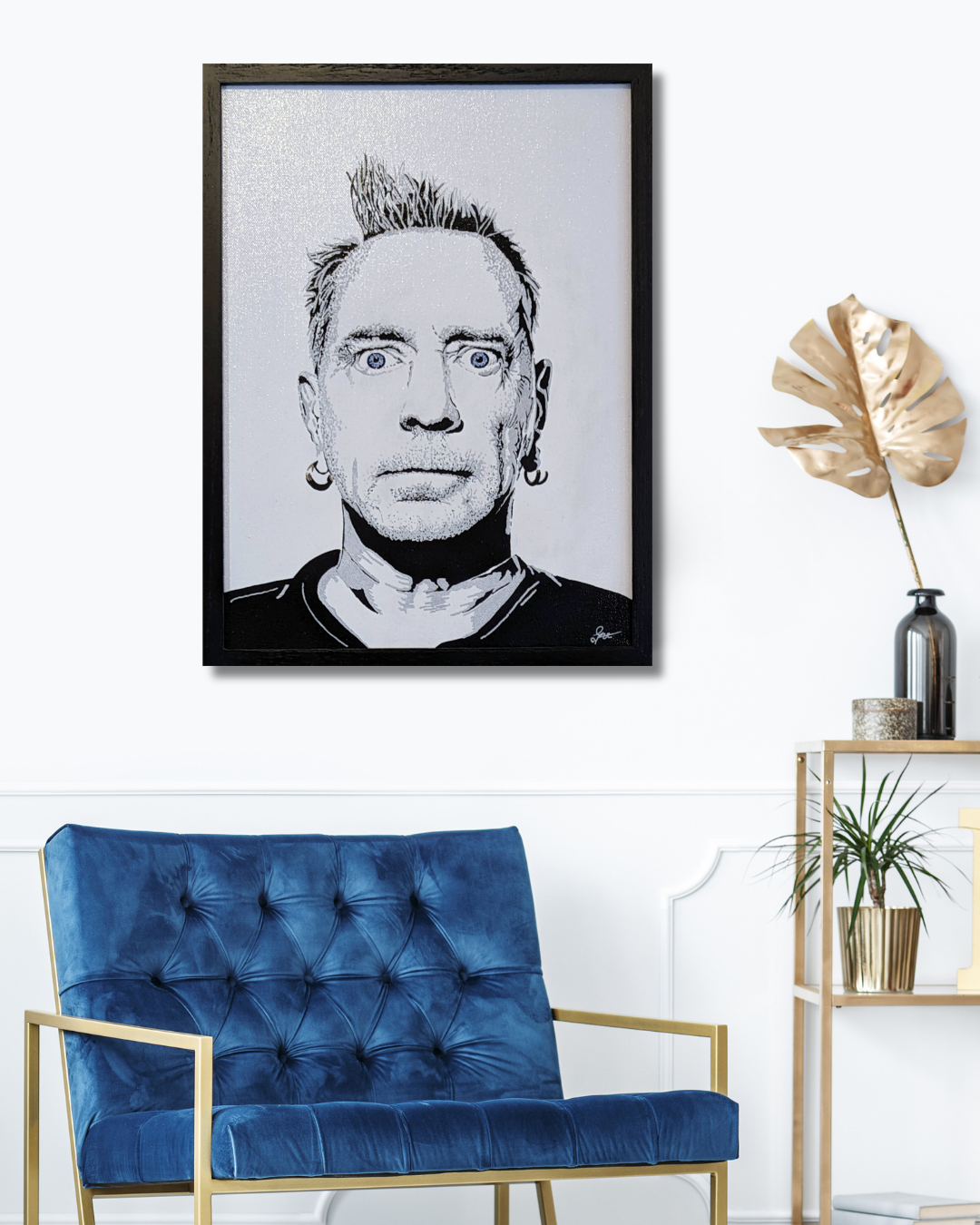 Johnny Rotten (Sex Pistols) Original Canvas (12" x 16")