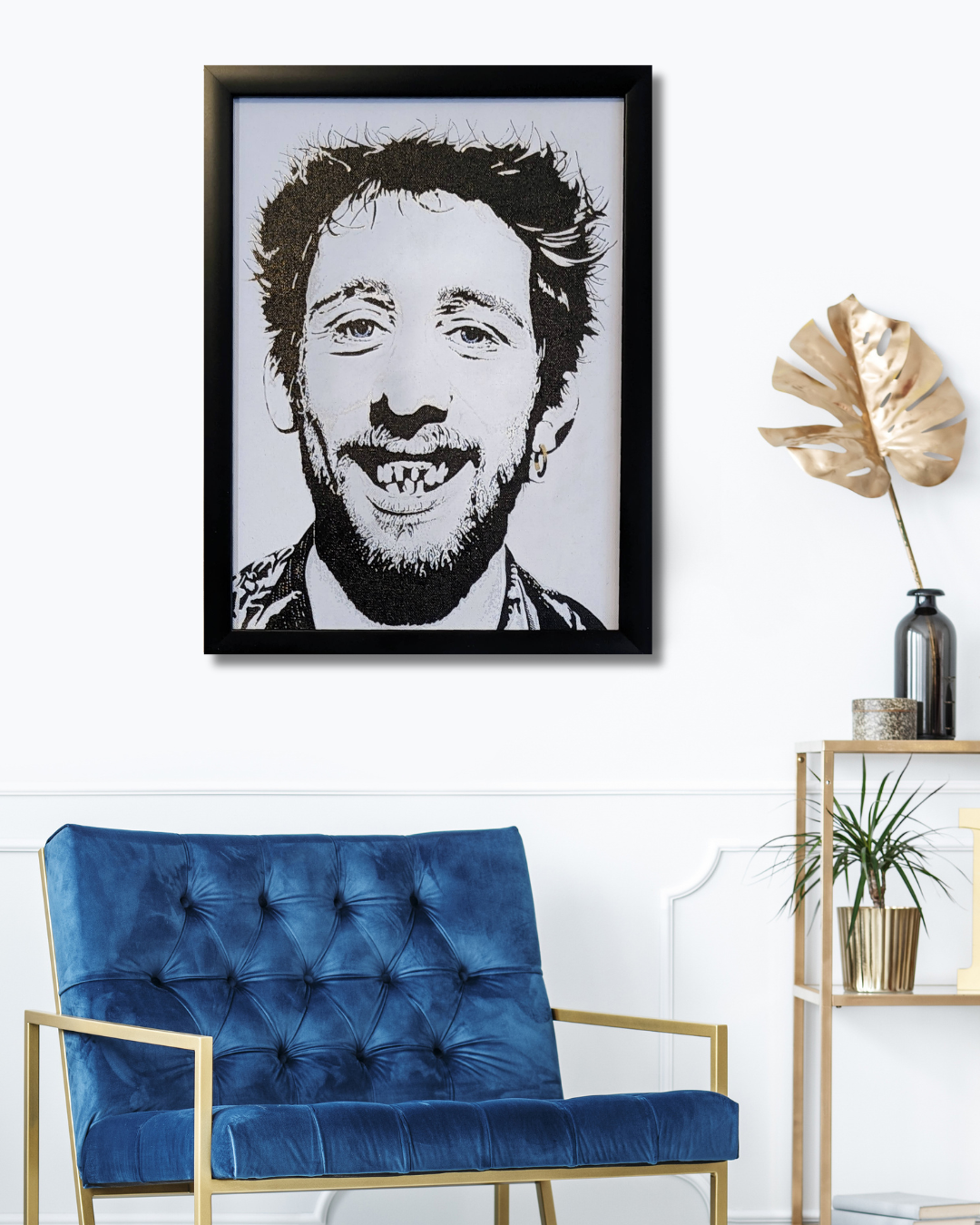 Shane MacGowan Original Canvas (12" x 16")