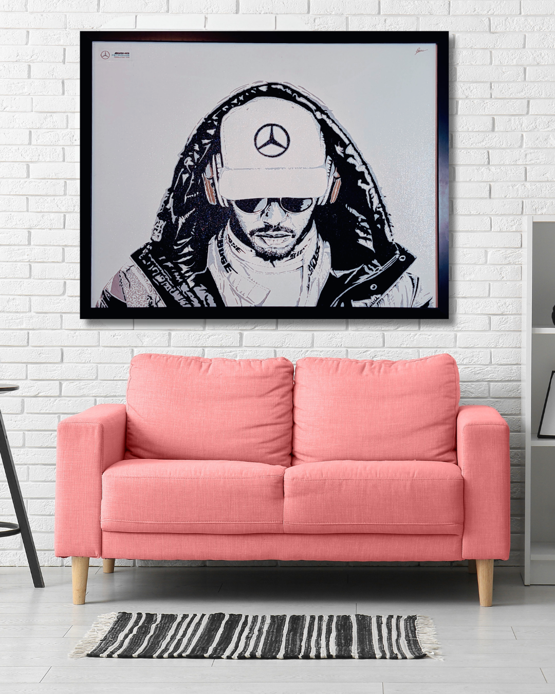 Lewis Hamilton Large Original Canvas (24" x 30")