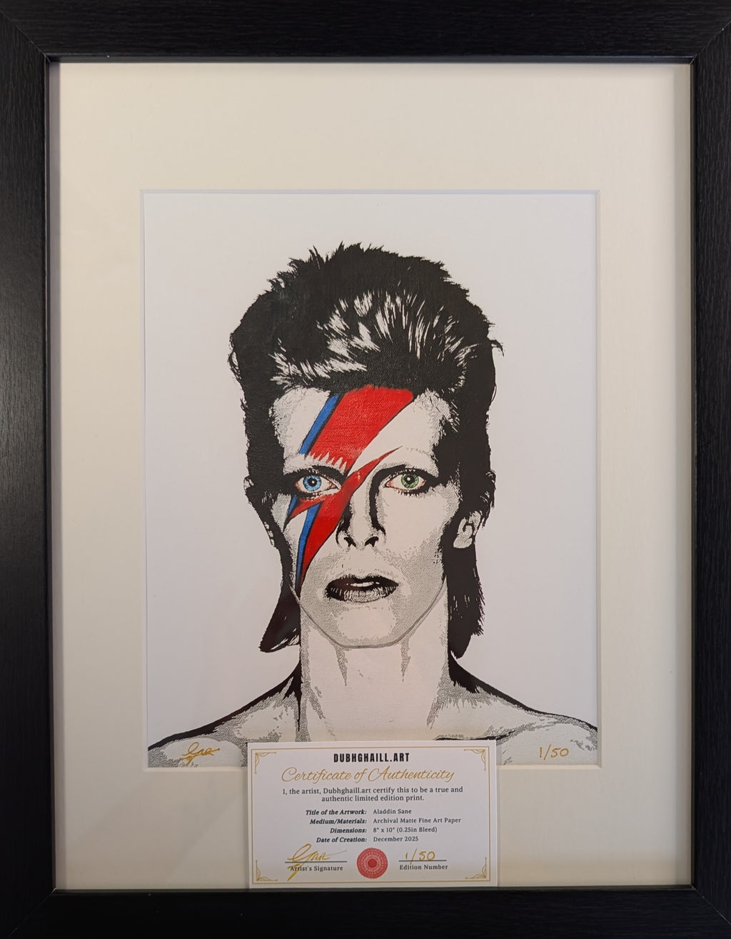 Aladdin Sane Limited Edition Archival Print