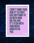 Amy Winehouse Ability to Fight Framed Fine Art Print (8x10)