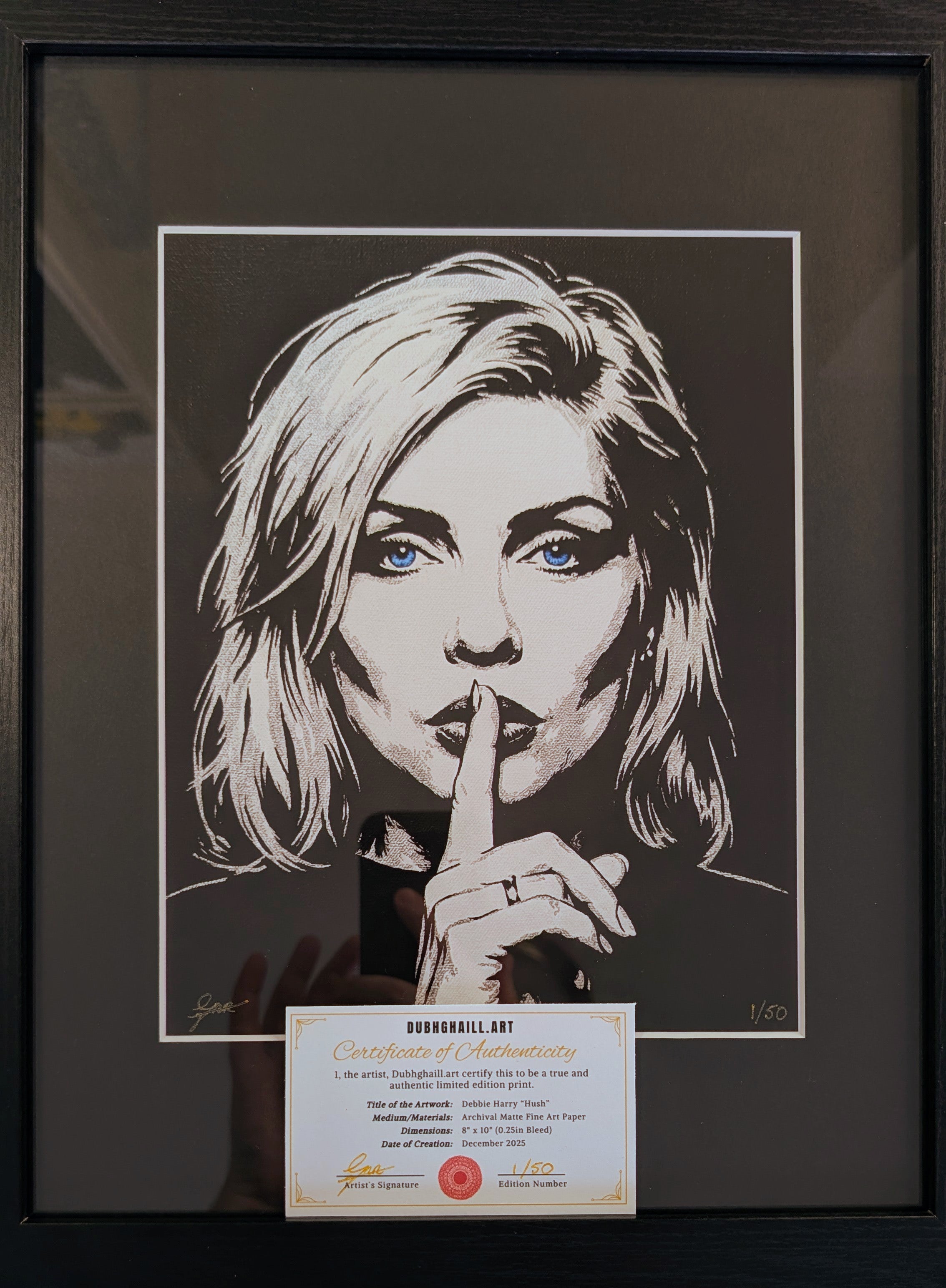 Debbie Harry "Hush" Limited Edition Archival Print