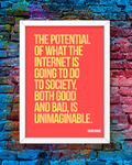 David Bowie Internet Unimaginable Framed Fine Art Print (8x10)