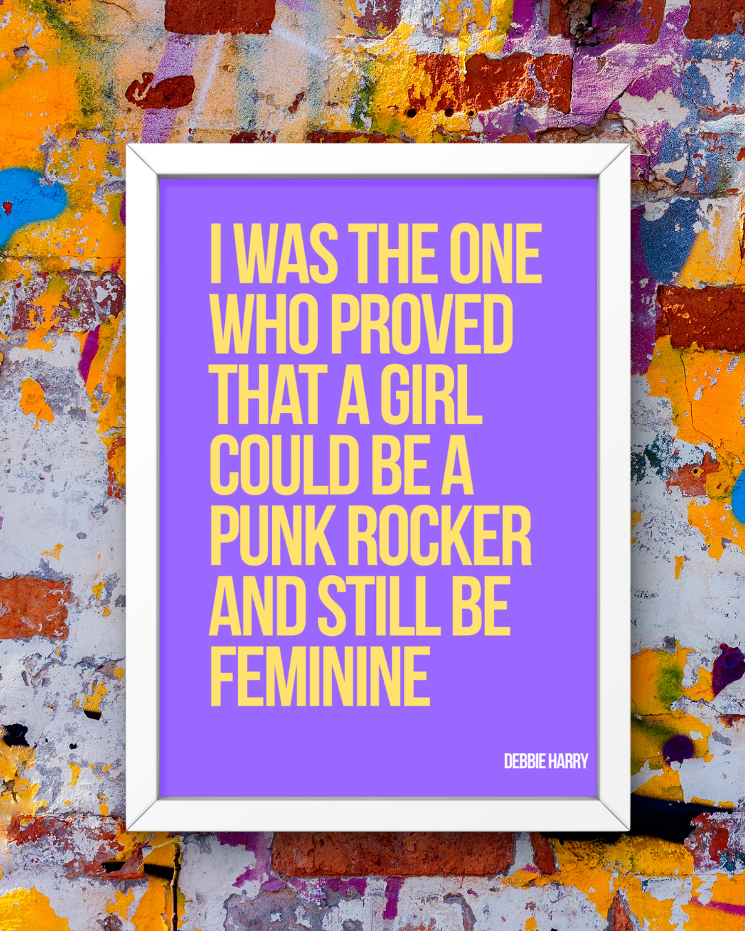 Debbie Harry Punk Rocker & Feminine Framed Fine Art Print (8x10)