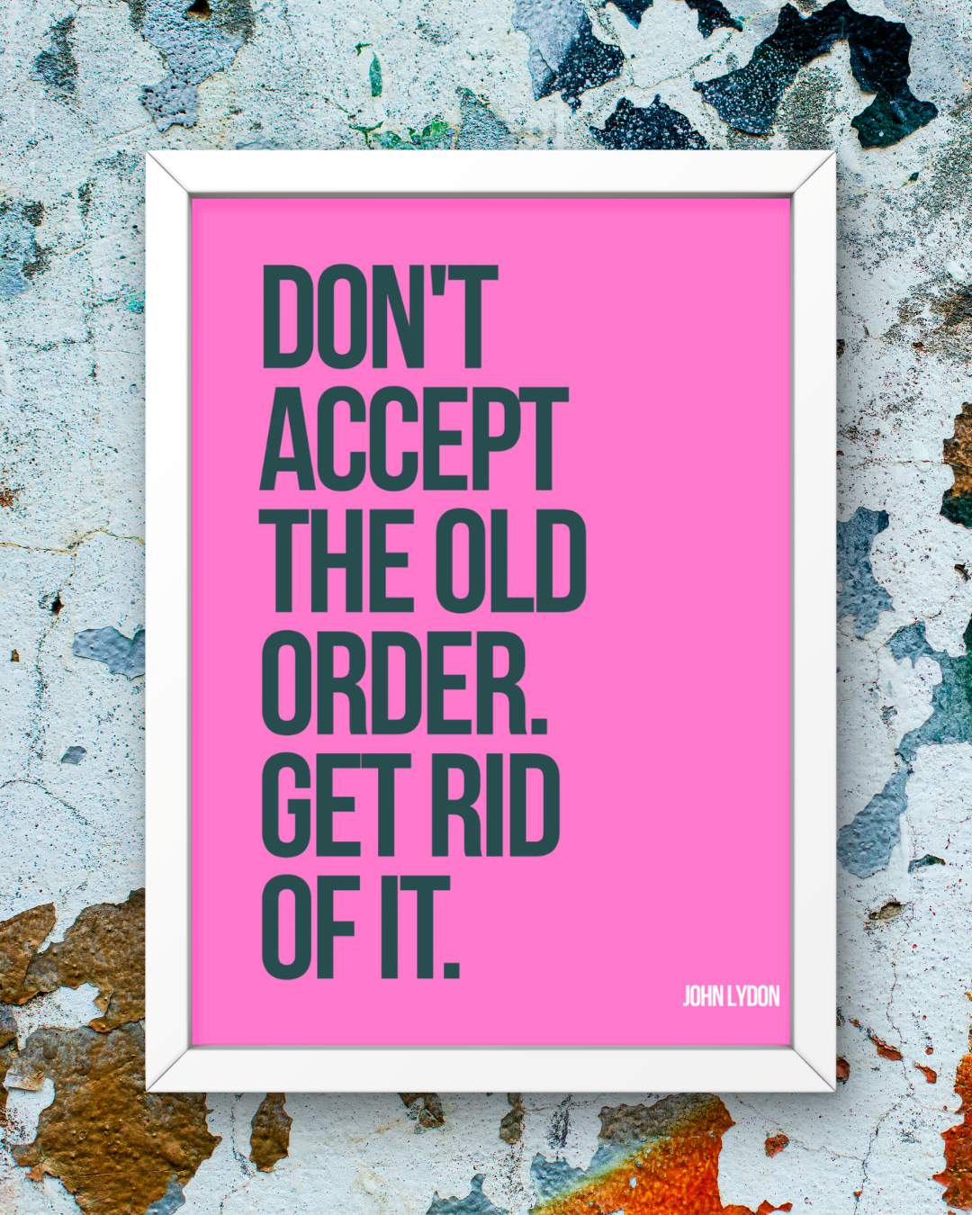Johnny Rotten Old Order Framed Fine Art Print (8x10)