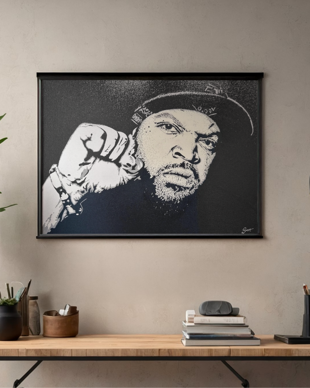Ice Cube | Original Canvas (16" x 12")
