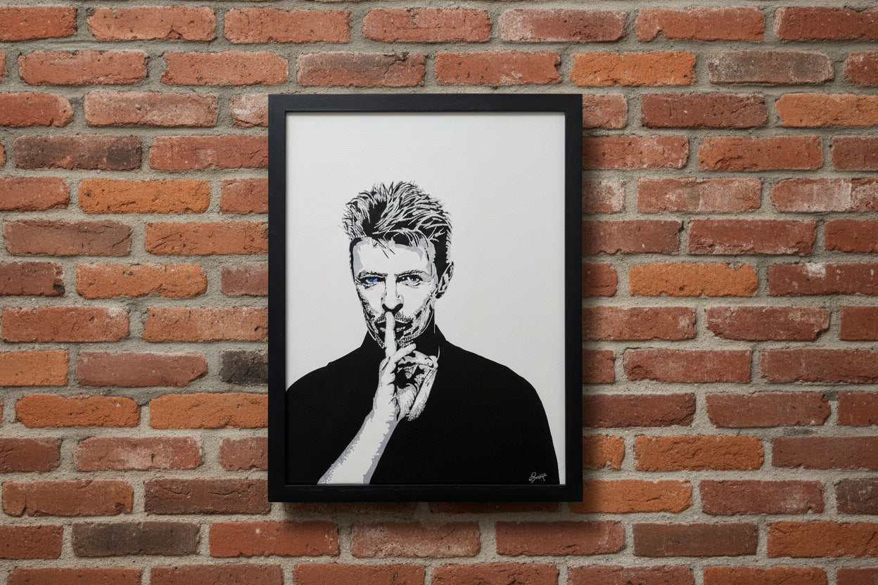 David Bowie "Hush" Original Canvas (12" x 16")