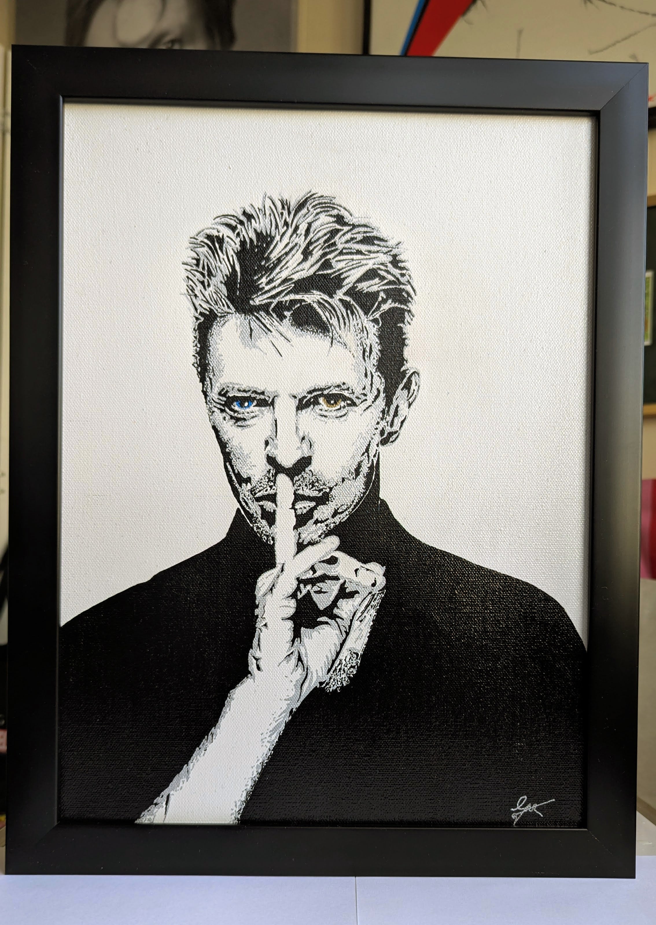 David Bowie "Hush" Original Canvas (12" x 16")
