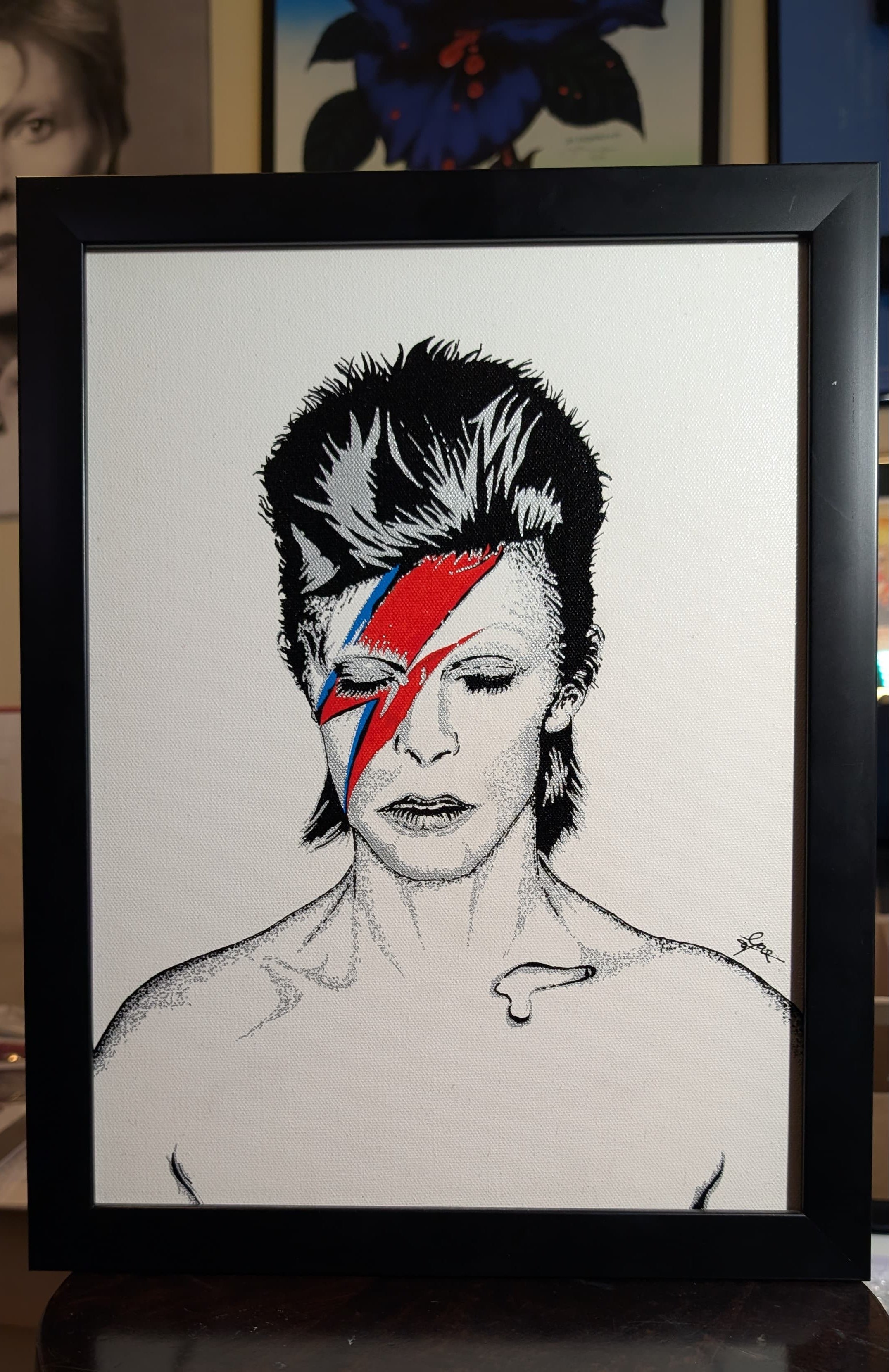 Aladdin Sane Original Canvas (12" x 16")