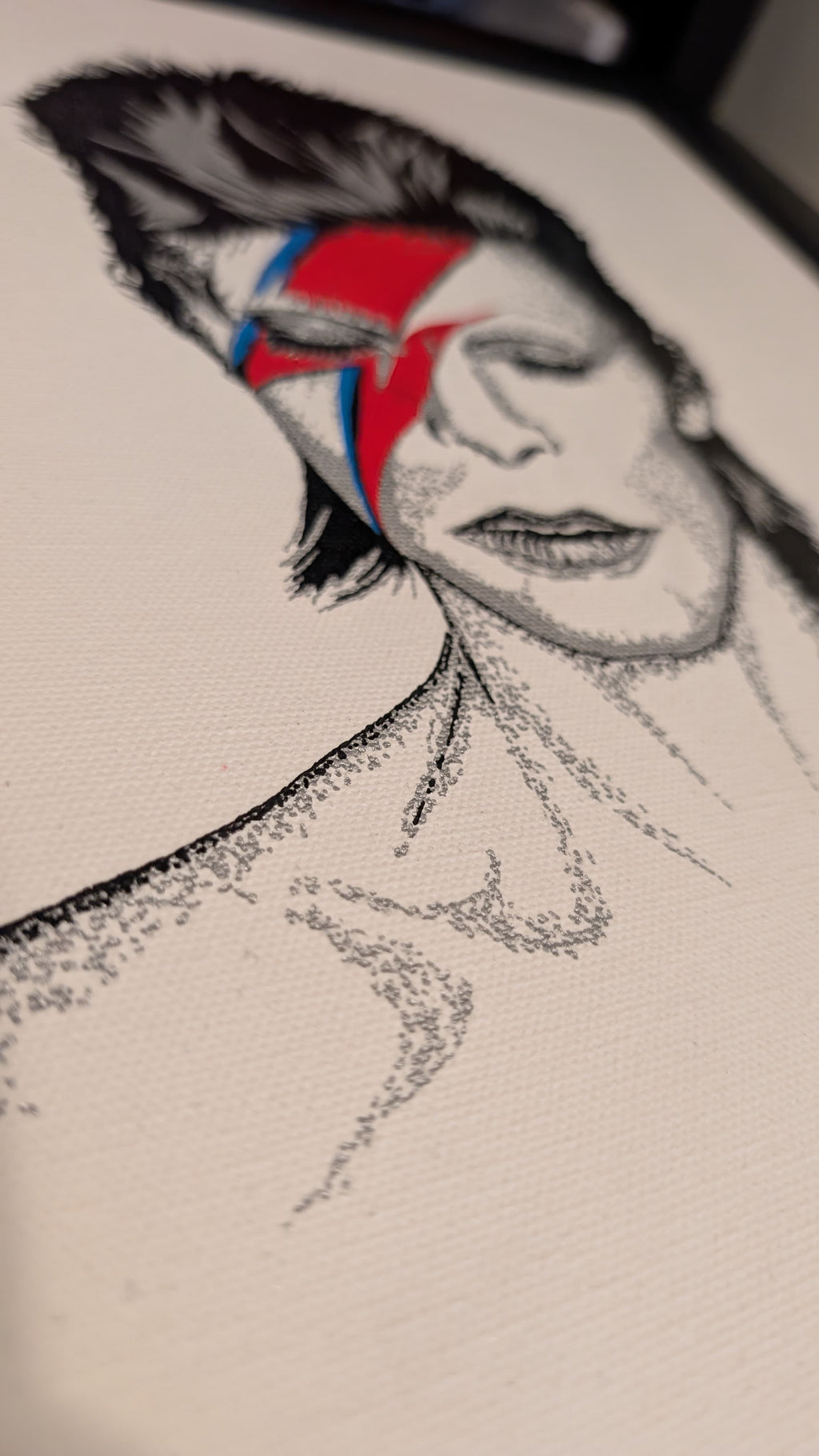 Aladdin Sane Original Canvas (12" x 16")