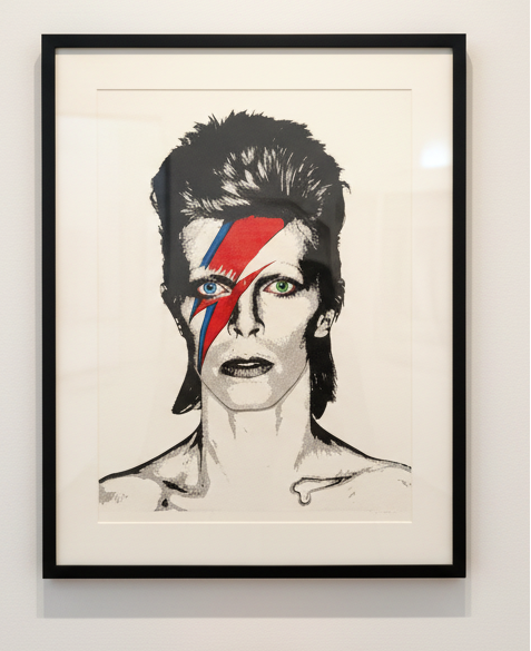 Aladdin Sane Limited Edition Archival Print in gallery setting