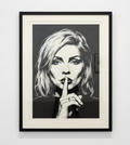 Debbie Harry "Hush" Limited Edition Archival Print in gallery setting