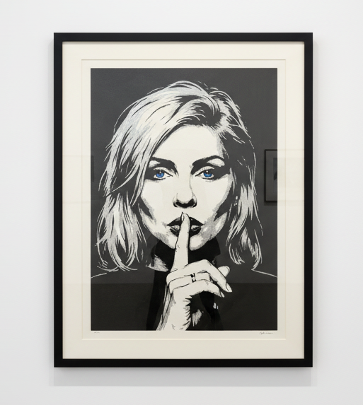 Debbie Harry "Hush" Limited Edition Archival Print in gallery setting